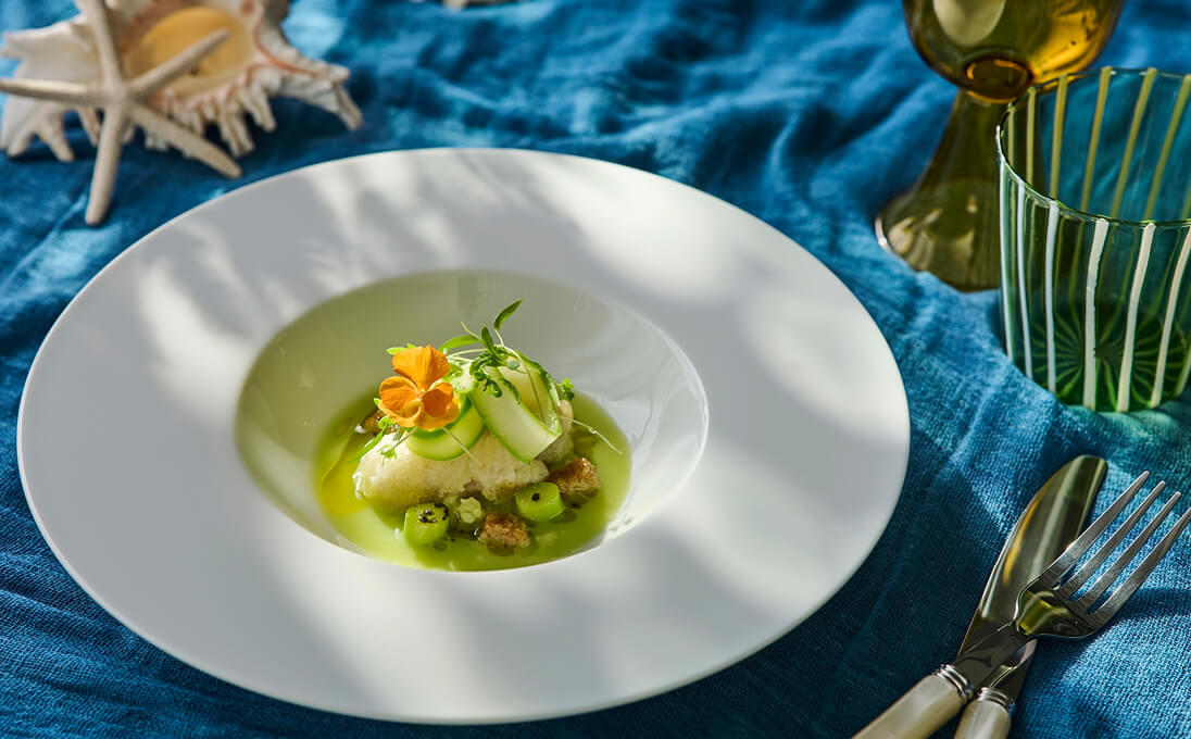 穴子のフリット グリーンカレーソース